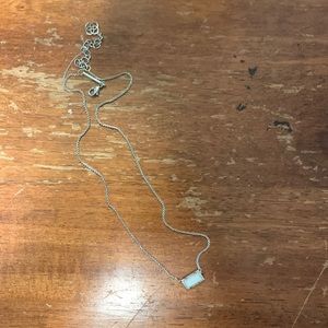 Kendra Scott Silver and White Juliette Necklace